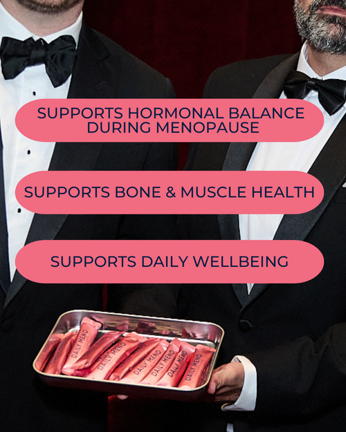 Daily Meno Peach Raspberry sachets for menopause nutrition in Australia